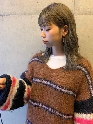 ミディアム カラー ♡ma ki♡のヘアスタイル