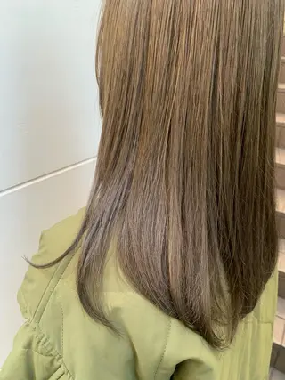 ミディアム カラー soëll所属・🤍そぶえ　ゆうな/ 暖色カラー/縮毛矯正のヘアスタイル
