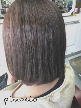 ミディアム カラー ストウ ナナエのヘアスタイル