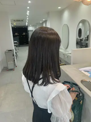 ミディアム カラー little 小濱彰太のヘアスタイル
