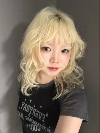 セミロング カラー 名古屋／ブリーチ /松井亮磨のヘアスタイル