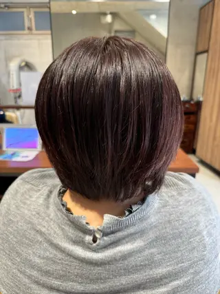 カラー 艶カラー 梨菜💜のヘアスタイル