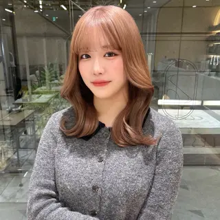 ロング カラー 🇰🇷韓国スタイル /束間まつげ🎀ミキのヘアスタイル