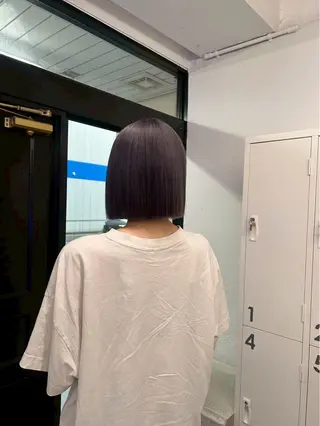 ミディアム カラー 須貝心花 fleurdelisのヘアスタイル