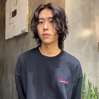 ミディアム パーマ メンズ ◽️モードヘア◽️ SHOUTOのヘアスタイル