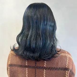 セミロング カラー 🤍髪質改善➕透明感 カラー🤍川上葵のヘアスタイル