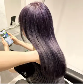 ロング カラー 🫧うる艶トレンド 🫧透明感カラーのヘアスタイル