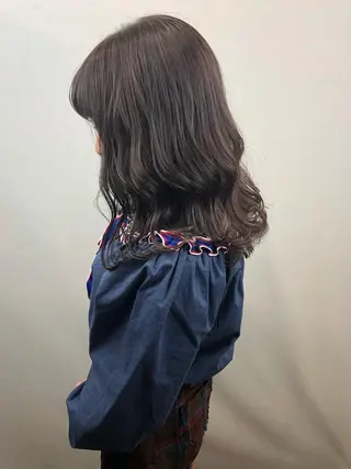 セミロング カラー 2nd所属・🤍2nd🤍田所 美希のヘアスタイル