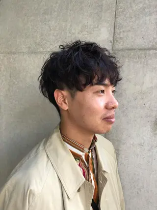 パーマ メンズ 森本裕/オーナー/ スパイラルパーマのヘアスタイル