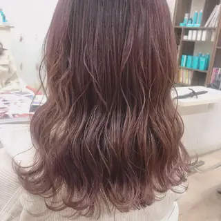 セミロング カラー beauty: beast 大名店のヘアスタイル