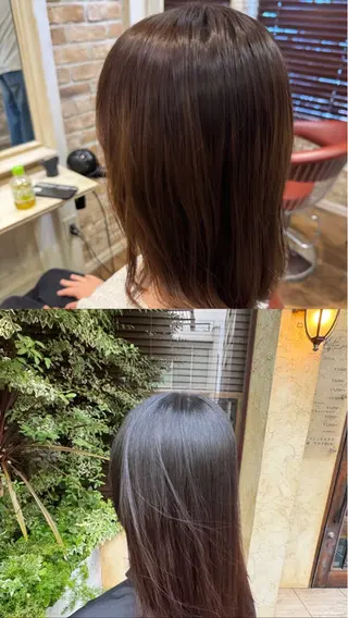 セミロング 小野聡一郎/縮毛矯正 パーマ/shaluのヘアスタイル