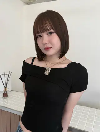 ミディアム 宮嶋 蓮のヘアスタイル