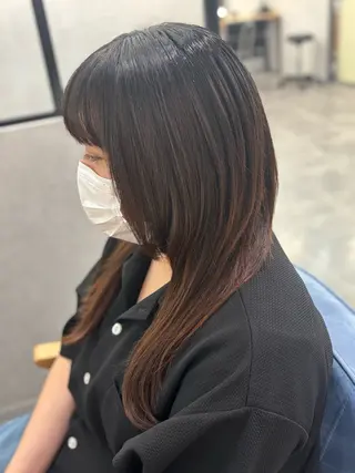 セミロング エクステ/心斎橋/ ハイトーン/ミサキのヘアスタイル