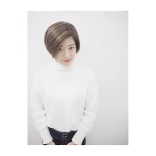 ショート カラー 永岡 鉄平のヘアスタイル