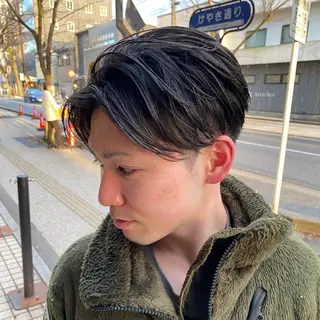 ショート メンズ 透明感カラー🌿 ｛door｝髙橋輝のヘアスタイル