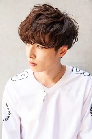 ショート カラー パーマ ヘアアレンジ メンズ キッズ ネイル マツエク・マツパ 韓国ヘア🫧 KAZUTOのヘアスタイル