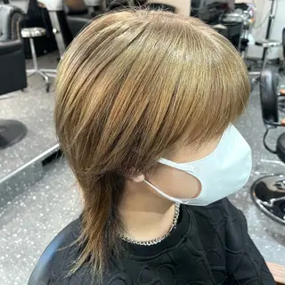 カラー メンズ レイヤー/髪質改善 SAKIのヘアスタイル