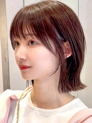 ショート カラー yori Sapporo所属・みなみ ゆかのヘアスタイル