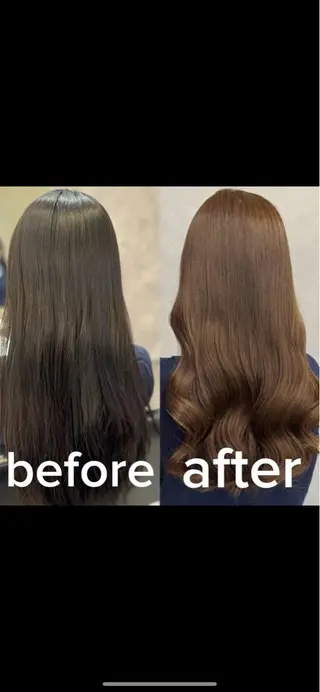 ロング カラー 宮本 優のヘアスタイル