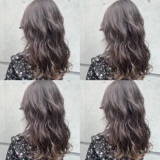 セミロング カラー ヘアアレンジ 🦋韓国ヘア 坂本 菜摘🦋のヘアスタイル