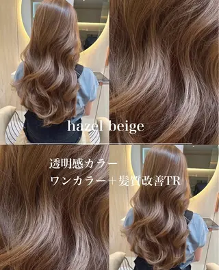 ロング 艶カラー/レイヤー/ 似合わせ/松沢州途のヘアスタイル