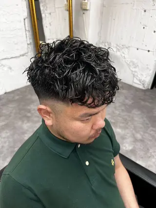 パーマ メンズ 笹江 瑞穂のヘアスタイル