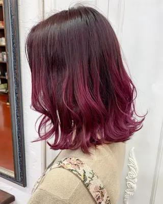 ミディアム カラー ピンクベージュ/新潟 万代/高橋桃葉🍑のヘアスタイル