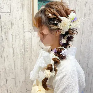 セミロング ヘアアレンジ 古沢 みづきのヘアスタイル