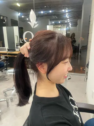 セミロング はやしだ あおいのヘアスタイル