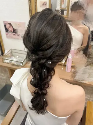 ヘアアレンジ セットサロンCURE 🩵あんみのヘアスタイル