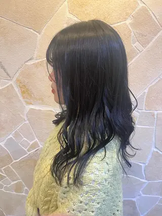 ロング カラー カツキ/GARTE 代官山のヘアスタイル