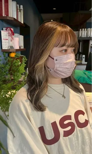 セミロング カラー 🌼kubu🍀 Minami🌼のヘアスタイル