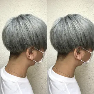 ミディアム カラー メンズ LAGRECE大阪梅田店所属・美髪矯正・髪質改善 【中村吉孝】のヘアスタイル