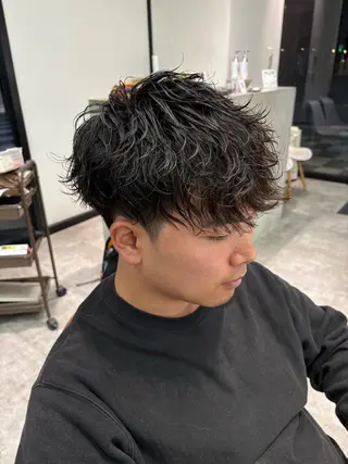 ショート パーマ メンズ 中島 耀一朗のヘアスタイル