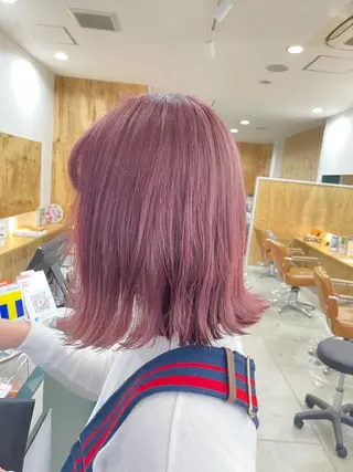 ミディアム カラー 藤井 廉のヘアスタイル