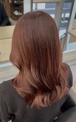 ミディアム カラー ひろせ ちかなのヘアスタイル