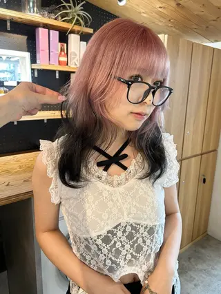 セミロング カラー ヘアアレンジ 韓国/ハイトーン/ ボブ🎀MIKU🎀のヘアスタイル