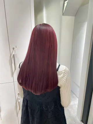 ロング カラー ParveMix 楠本結菜のヘアスタイル