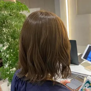 ミディアム カラー ナチュラル/韓国💎 haruka 💎のヘアスタイル