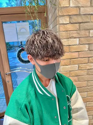 メンズ シャドウパーマ/ 波巻きパーマ/三鷹のヘアスタイル