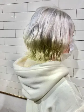 ショート カラー 🤍髪質改善➕透明感 カラー🤍川上葵のヘアスタイル