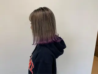 ミディアム カラー 鈴木 美紅のヘアスタイル