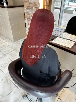 ロング ⭐️透け感カラー /齊藤容史⭐️のヘアスタイル