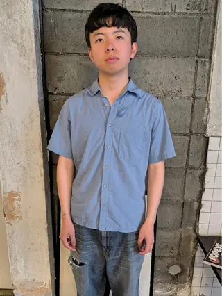 ショート カラー パーマ メンズ MIKU 岡山／倉敷／カットのヘアスタイル