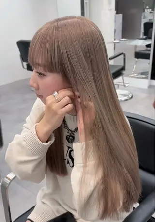 ロング カラー ブリーチ矯正/ ブリーチ特化mikaのヘアスタイル