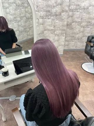 ロング フェードパーマ 新倉幸之助のヘアスタイル