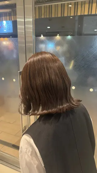 ミディアム カラー 高円寺/艶カラー/ レイヤーカットのヘアスタイル