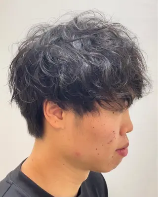 パーマ メンズ ヨシダ ジュンのヘアスタイル