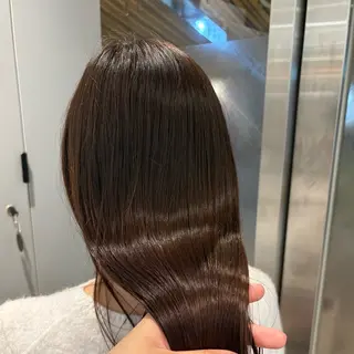 ミディアム 🫧透明感カラー⭐️ チサ🧤のヘアスタイル