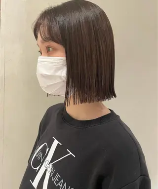 ミディアム 原 菜帆のヘアスタイル